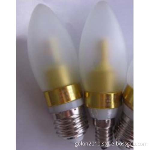 3W LED Candle Bulb 230lm Dimmable E14 E12 B15 B22 E27 E26 Ra>80 for Candle Lighting